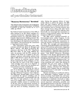 "Runaway Bureaucracy" Revisited
