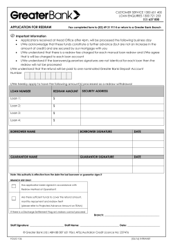 application for redraw