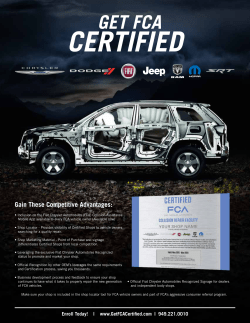 GET FCA - Certify My Shop