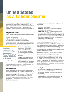 United States as a Labour Source
