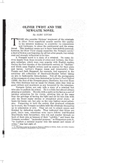 oliver twist and the newgate novel