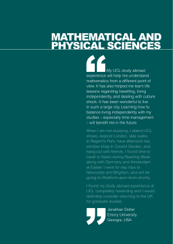 mathematical and physical sciences