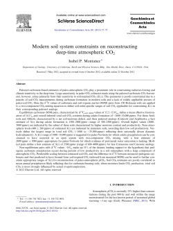 Modern soil system constraints on reconstructing deep