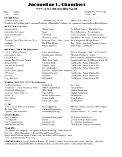 Jacqueline L - La Mama Theatre