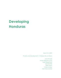 Developing Honduras Paper