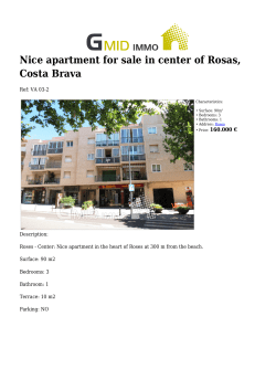 Nice apartment for sale in center of Rosas, Costa Brava | Properties