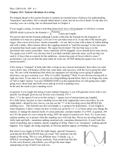 Chapter 10.1: Natural vibrations of a string.