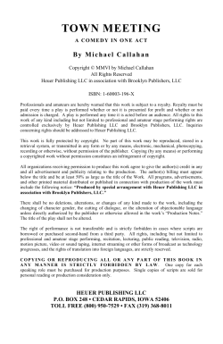 Script Preview - Heuer Publishing