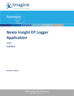 Nexio Insight EP Logger Application