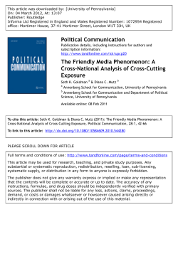 The Friendly Media Phenomenon: A Cross