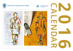 MAY 2016 - Monte Sant` Angelo Mercy College
