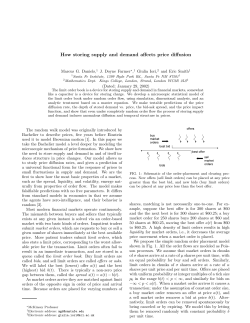 How storing supply and demand affects price