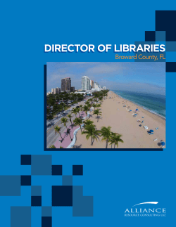 director of libraries - Alliance Resource Consulting