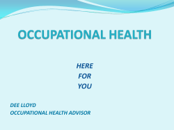 occupational health - Dyfed