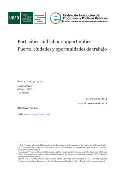Port, cities and labour opportunities Puerto, ciudades y
