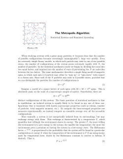 The Metropolis Algorithm
