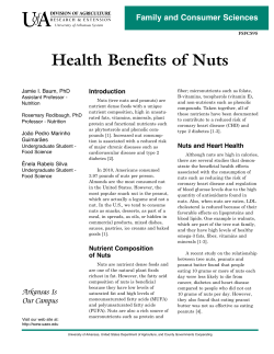 Health Benefits of Nuts - University of Arkansas Division of Agriculture