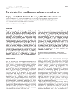 Characterizing titin`s I-band Ig domain region as an entropic spring