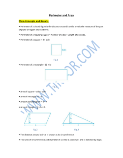 Perimeter and Area