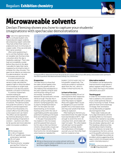 Microwaveable solvents