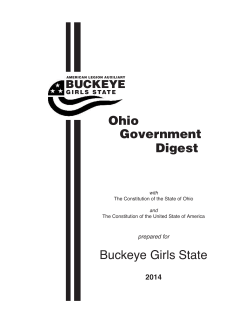 Buckeye Girls State Ohio Government Digest