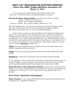 Biennial Election March 11 2017