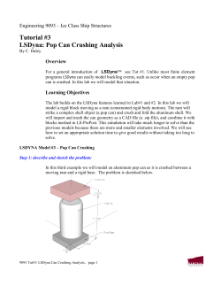 LSDyna Tut #3
