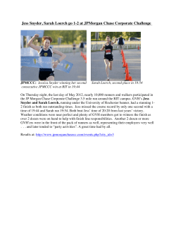 Jess Snyder, Sarah Loerch go 1-2 at JPMorgan Chase Corporate