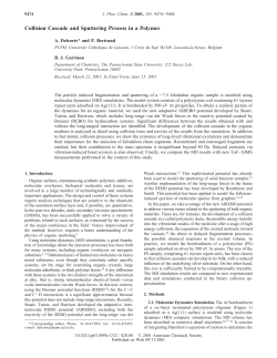 Collision Cascade and Sputtering Process in a