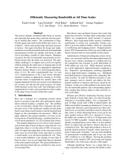 Efficiently Measuring Bandwidth at All Time Scales