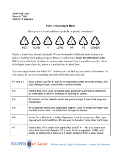 Plastic Scavenger Hunt