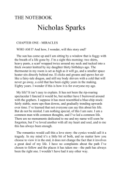 Nicholas Sparks