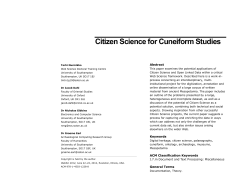 Citizen Science for Cuneiform Studies