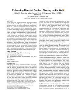 Enhancing Directed Content Sharing on the Web