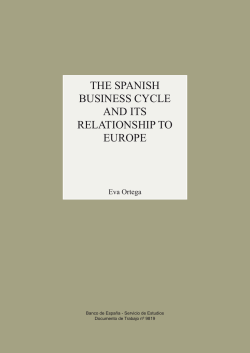 The spanish business cycle and its relationship