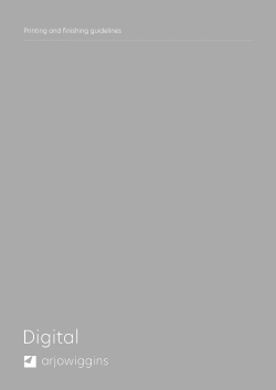 Printing and finishing guidelines