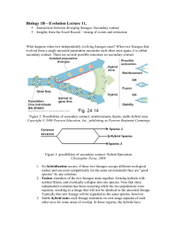 Biology 1B&mdash;Evolution Lecture 11,