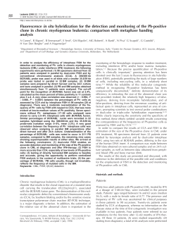 Fluorescence in situ hybridization for the detection and
