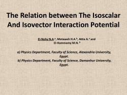 The Relation between The Isoscalar And Isovector Interaction
