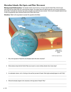 Hawaiian Islands, Hot Spots, and Plate Movement