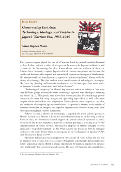 Constructing East Asia: Technology, Ideology, and Empire in