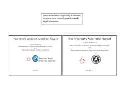 Internal Medicine &ndash; Psychiatry