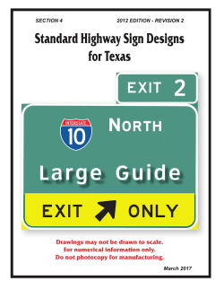 Large Guide Signs
