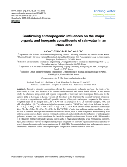 Confirming anthropogenic influences on the major organic and