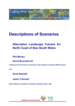 Descriptions of Scenarios