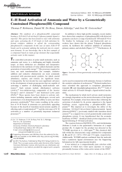 EH Bond Activation of Ammonia and Water by a Geometrically