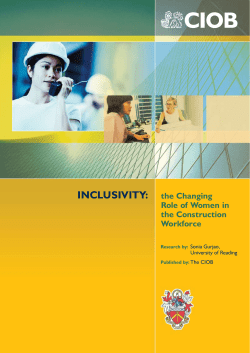The Changing Role of Women in the Construction Workforce