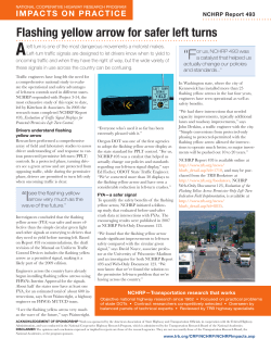 Flashing yellow arrow for safer left turns