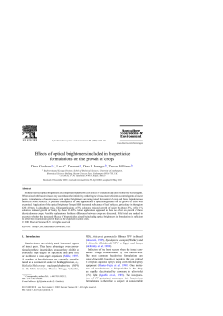 Effects of optical brighteners included in