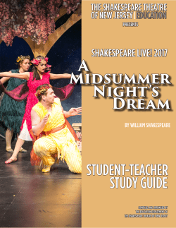 A Midsummer Night`s Dream Study Guide